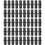 50-Pack 1/2 in. PEX-B Barb Couplings Plastic PPSU PEX Crimp Fittings for Hot/Cold Water PEX Pipe System NSF F2159