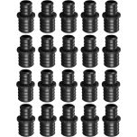 20-Pack 1 in. x 3/4 in. PEX Crimp Reducing Couplings Plastic PPSU PEX-B Fittings ASTM F2159 NSF