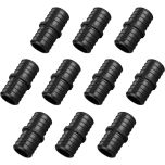 10-Pack 1 in. PEX Crimp Couplings Plastic Barb PEX-B Fittings for Hot/Cold Water Pipe Line ASTM F2159