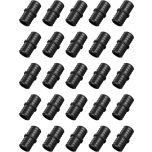 25-Pack 1 in. PEX Crimp Couplings Plastic Barb PEX-B Fittings for Hot/Cold Water Pipe Line ASTM F2159