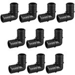 10-Pack 1 in. PEX Crimp Elbows 90-Degree PPSU Plastic Barb Fittings ASTM F2159 NSF