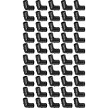 50-Pack 1 in. PEX Crimp Elbows 90-Degree PPSU Plastic Barb Fittings ASTM F2159 NSF