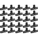 25-Pack 1 in. PEX Crimp Tee Fitting Plastic PPSU ASTM F2159 NSF