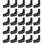 25-Pack 3/4" x 1/2" Plastic PEX-B Barb 90-Degree Reducing Elbow Crimp Fittings