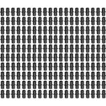 200-Pack 3/4" PEX Crimp Couplings PPSU ASTM F2159 NSF Tube Fittings