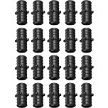 20-Pack 3/4" PEX Crimp Couplings PPSU ASTM F2159 NSF Tube Fittings