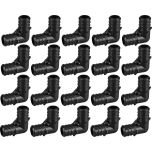 20-Pack 3/4 in. Plastic PEX-B Barb 90-Degree Elbows Crimp Fittings