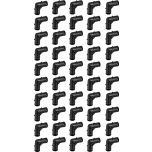 50-Pack 3/4 in. Plastic PEX-B Barb 90-Degree Elbows Crimp Fittings