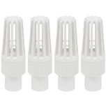 4-Pack 1/2 in. Schedule 40 PVC Foot Valves Pipe Fittings