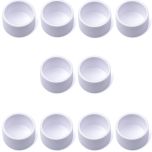 10-PK 3/4 in. PVC End Cap ASTM SCH40 Furniture-Grade Fittings