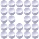 24-Pk 3/4 in. PVC End Caps ASTM SCH40 Furniture-Grade Fittings