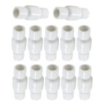 12-Pack 3/4 in. Schedule 40 PVC In-Line Spring Check Valves, Socket