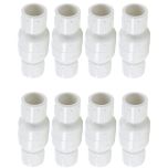 8-Pack 3/4 in. Schedule 40 PVC Spring Check Valves, Socket Type