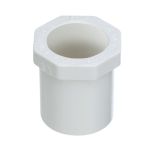 3/4 x 1/2 in. Schedule 40 PVC Reducing Ring/Reducer Bushing NSF Pipe Fitting, 3/4" Spigot x 1/2" Slip/Socket SCH40 ASTM D2466