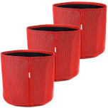 247Garden 3-Gallon Texteline Aeration Fabric Pots 3-Pack Red Pepper Collection 10D x 9H