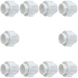 10-Pack 1 in. PVC Pipe Unions w/ O-Ring for SCH40 PVC Pipe Threaded-Type ASTM D2466/F1970 1" FNPT x FNPT