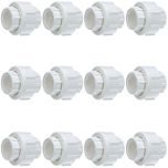 12-Pack 3/4 in. Schedule 40 PVC Unions w/ O-Ring Threaded-Type Pipe Fittings ASTM D2466/F1970