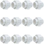 12-Pack 1 in. PVC Pipe Unions w/ O-Ring for SCH40 PVC Pipe Threaded-Type ASTM D2466/F1970 1" FNPT x FNPT