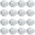 16-Pack 3/4 in. Schedule 40 PVC Unions w/ O-Ring Threaded-Type Pipe Fittings ASTM D2466/F1970