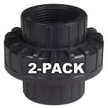 2-Pack 3/4 in. Schedule 80 PVC Unions Threaded-Type Fitting ASTM D2467