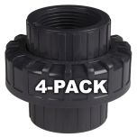 4-Pack 1 in. Schedule 80 PVC Unions Threaded-Type Fittings ASTM D2467