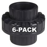 6-Pack 3/4 in. Schedule 80 PVC Unions Threaded-Type Fitting ASTM D2467