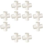 10-Pack 1 in. SCH-40 PVC Cross Fittings ASTM D2466 1"