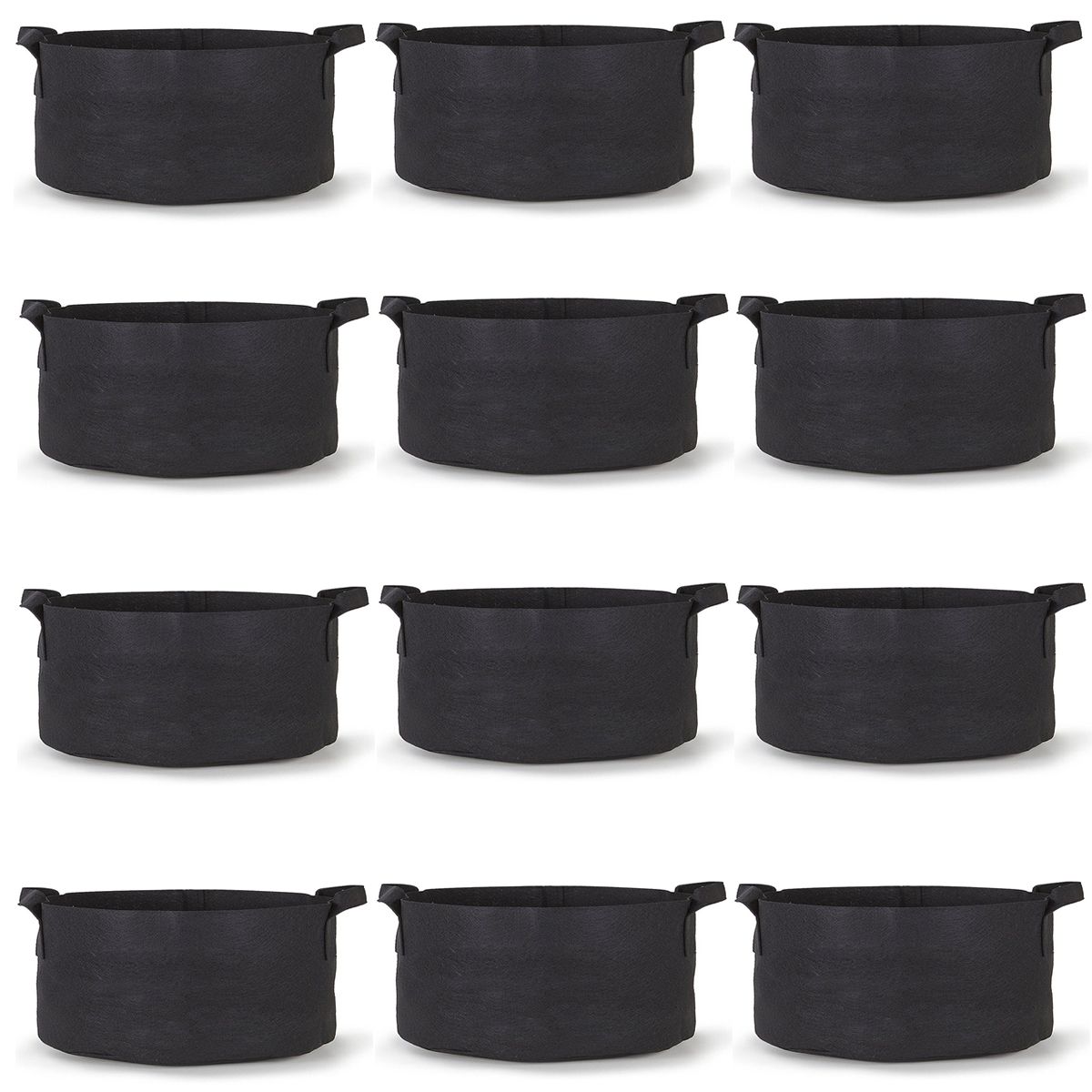 VEVOR 12 Pack 100 Gal Plant Grow Bag with Handles Aeration Fabric Pots Washable Reusable ZWSZD100JL12PCS01V0