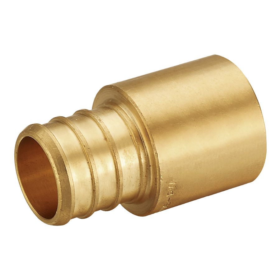 247Garden 1/2 PEX x 3/4 Female Sweat Copper Pipe Fitting DZR Brass Adapter  (Lead Free NSF-Certifield PEX F1807 Crimp)