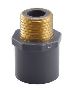 1/2 in. SCH-80 PVC  Male Adapter w/Brass Threaded-Fitting MTP