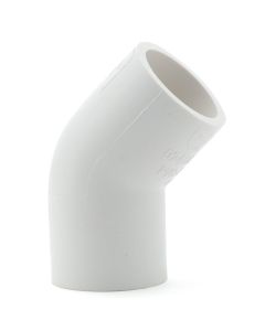 3 in. Schedule-40 PVC 45-Degree Elbow Pipe Fitting NSF SCH40 ASTM D2466 3"