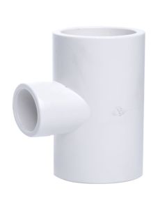 2 x 1 in. SCH40 PVC 3-Way Reducing Tee Pipe Fitting Socket NSF SCH40 ASTM D2466 2" x 1" T