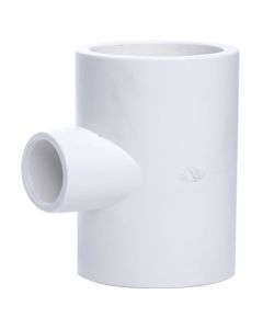 2 x 3/4 in. Schedule-40 PVC Reducing Tee 3-Way Pipe Fitting NSF SCH40 ASTM D2466 2" x 0.75" Socket