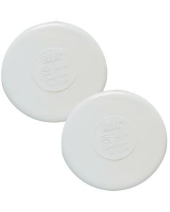 2-Pack 4 in. Schedule-40 PVC Pipe End Caps Fitting NSF SCH40 ASTM D2466
