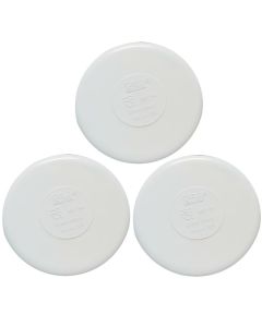 3-Pack 4 in. Schedule-40 PVC Pipe End Caps Fitting NSF SCH40 ASTM D2466
