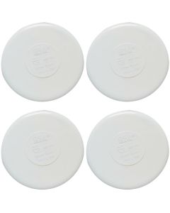 4-Pack 3 in. Schedule 40 PVC End Caps Pipe Fittings NSF SCH40 ASTM D2466