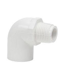 1/2 in. Schedule 40 PVC 90-Degree Male Threaded Elbow NSF Pipe Fitting ASTM D2466