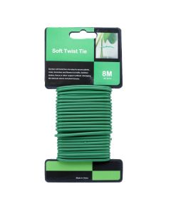 247Garden Soft Twist Ties 3.5MM x 8M for Plant Support/Multifunctional Use
