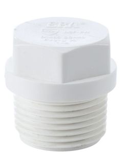 220pcs/Box 1-1/2 in. Schedule 40 PVC Male Threaded Plug/MPT End Cap Pipe Fitting NSF SCH40 ASTM D2466 1.5"
