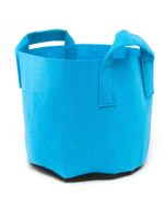 247Garden 2-Gallon Blue Aeration Fabric Pot/Plant Grow Bag w/Handles + Black Base 7.5H x 8.5D