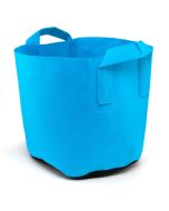 247Garden 3-Gallon Blue Aeration Fabric Pot/Plant Grow Bag w/Handles + Black Base 9H x 10D