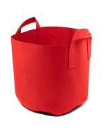 247Garden 5-Gallon Red Aeration Fabric Pot/Plant Grow Bag w/Handles + Black Base10H x 12D