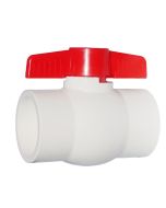 2 in. Schedule 40 PVC Compact Ball Valve Slip/Socket 