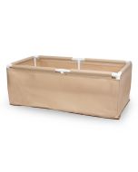 247Garden 2X4 PVC Frame Fabric Grow Bed/Raised Vegetable Flower Garden Bag (60-Gallon Tan)