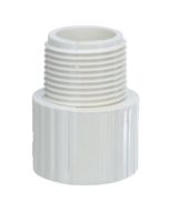 3/4 in. Schedule 40 PVC MPT x S Male Adapter to Socket Pipe Fitting NSF SCH40 ASTM D2466 NPT