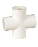 2 in. Schedule 40 PVC Cross 4-Way Pipe Fitting NSF SCH40 ASTM D2466 2"