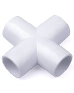 247Garden 1/2 in. PVC 4-Way Cross Fitting - ASTM SCH40 Furniture-Grade