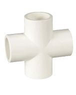 3/4 in. Schedule 40 PVC Cross 4-Way Pipe Fitting NSF/ASTM Pro Plumbing-Grade SCH40 ASTM D2466