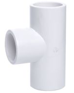 1-1/2 in. Schedule 40 PVC Tee 3-Way Pipe Fitting NSF SCH40 ASTM D2466 1.5"