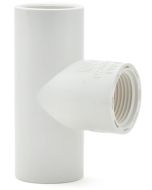 3/4 in. Schedule 40 PVC Female Threaded Tee 3-Way NSF Pipe (Socket x Threaded x Socket) Fitting SCH40 ASTM D2466